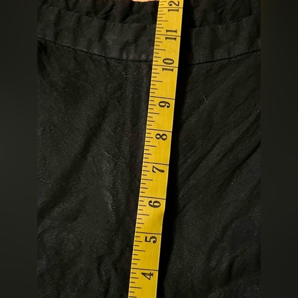 Eileen Fisher Classic Black Pants Petite Medium Pockets Side Buttons Classic - Picture 8 of 12